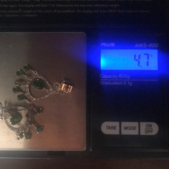 14kt solid yellow gold Chrome dioxide rarrings - Picture 8 of 8